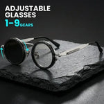 Adjustable Polarized Tint Round Sunglasses (1–9 )Gear Control